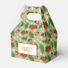 Collectie voor het mandje voor fruit - aardbeien bedankdoosjes