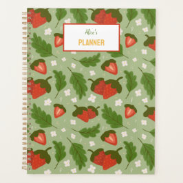 Collectie voor het mandje voor fruit - aardbeien planner