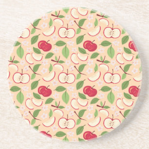 Collectie voor het mandje voor fruit - appels zandsteen onderzetter