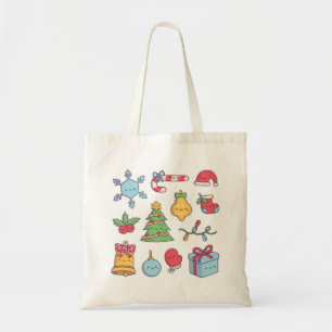 Collectie voor kerstdecortaties tote bag