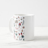 Collectie voor kerstmis koffiemok (Voorkant links)