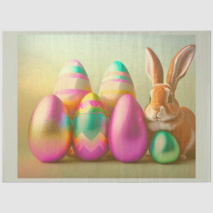 Collectie voor kleine paasbundels en eieren tissuepapier