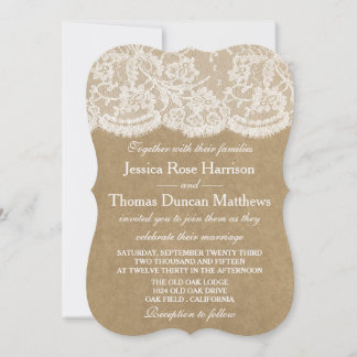Collectie voor Kraft & Lace Wedding Kaart