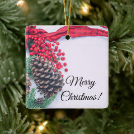 Collectie voor vakantiebonen keramisch ornament