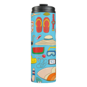 Collectie voor zomertijd thermosbeker