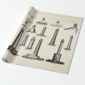 Collectie vuurtoren Cadeaupapier (Uitgerold)