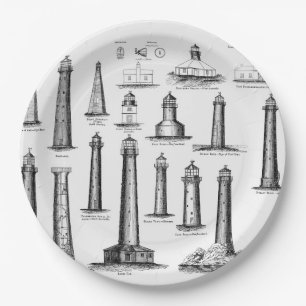  Collectie vuurtoren Papieren Bordje