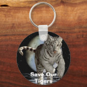 COLLECTIE WITTE TIGER CUB SLEUTELHANGER (Voorkant)