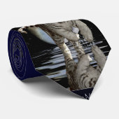 COLLECTIE WITTE TIGER CUB STROPDAS (Opgerold)