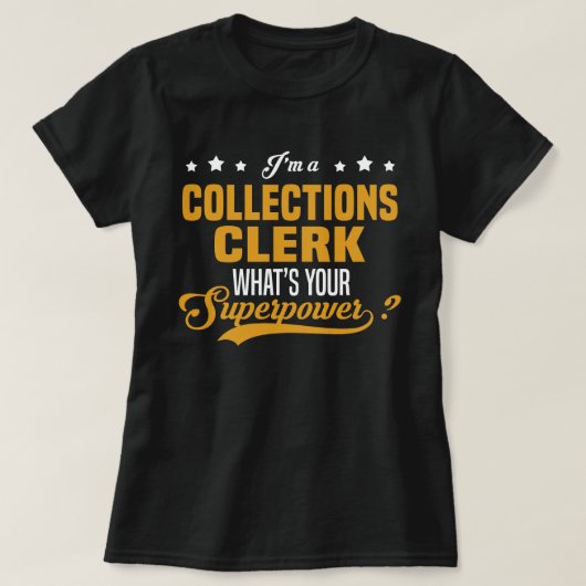 Collecties Clerk T-shirt (Design voorkant)
