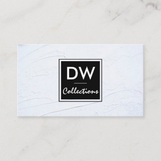 Collecties voor ontwerper | Witte textuur Visitekaartje