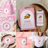 Assiettes En Carton Notre Little Cutie Pi Day 1er Anniversaire rose