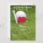 Serviette En Papier Boule de golf et tee avec amour pour le mariage
