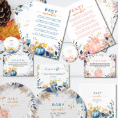 Invitation Bébé sprinkle petite citrouille rose