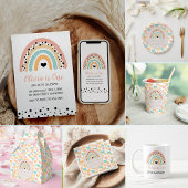 Serviette En Papier Rainbow & Hearts 1er fête d'anniversaire