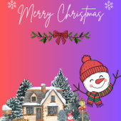 Carte Postale Merry Christmas 