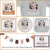 T-Shirt Cute Adorable Tiger Cub Peeeeeout Du Trou Orang