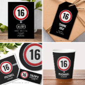 Invitation 16th Birthday Speed Limit Sign - ANY AGE