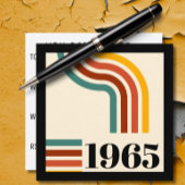 Tenture 1965 Retro Stripe Poster vintage 60e anniversaire