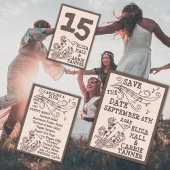 1970 Canyon Rock Boho Wedding Programma