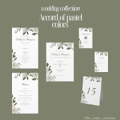 Accord couleurs pastel mariage Cartes RSVP