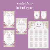 Invitation Mariage indien d'élégance