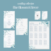 Invitation Mariage Blue Blossom & Breeze