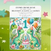 Banderoles Dinosaur Dino 1ère fête d'anniversaire