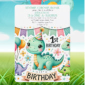 Serviette En Papier Dinosaur Dino 1ère fête d'anniversaire