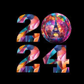 Verre A Shot Soirée de Nouvel An 2024 Paris-