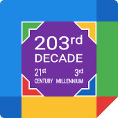 203ste decennium (Nieuwjaar 2021—2030) Sparkling Wijnetiket