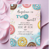 Flat Dank u 2e Verjaardag Kaart. Bedankkaart