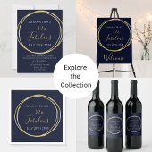 30e anniversaire de la Marine Gold Invitation