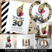 Badge Rond 10 Cm Photo 30th Birthday Custom