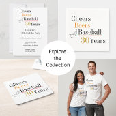 Invitation Fête du 30e anniversaire du baseball