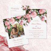 Cartons Réponse 3D  Roses Wildflowers  Wedding