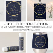 40e anniversaire de la Marine Invitation d'anniver