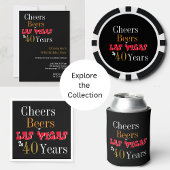 Gobelets En Papier 40e anniversaire Las Vegas Cheers and Beers Party