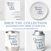 Gobelets En Papier 40e anniversaire Soeurs et bières Fête simple