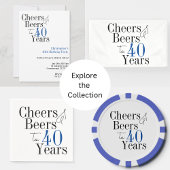 Gobelets En Papier 40e anniversaire Soeurs et bières Fête simple