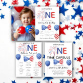 Bloc-note Message de capsule temporelle d'anniversaire du 4