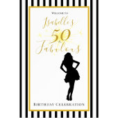 Invitation pour les 50 ans noir et or