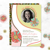 Papier plat Retro Rose & Aqua