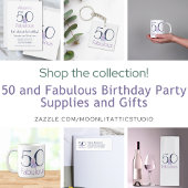 Banderoles 50 Fabuleux papillon simple 50e Anniversaire Nom