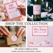 Verre A Shot 50 et fabuleux Anniversaire Elégante Parties scint