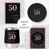 50ste verjaardagsfeestje 50 en fabelachtig zwart r poker chips