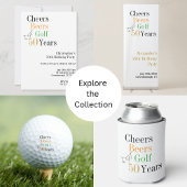 50e verjaardag Cheers and Beers Golf Party Servet
