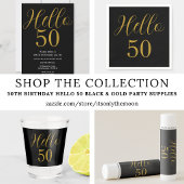 Invitation 50e anniversaire Black Gold Chic Anniversaire