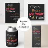 Serviette En Papier 50e anniversaire Las Vegas Cheers and Beers Party