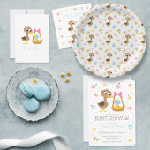 Assiettes En Carton Super simple | 5 Baby shower Garçon Petit Canards